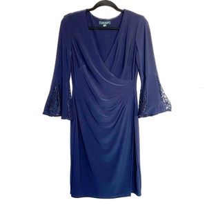 Lauren Ralph Lauren Navy Midi Dress